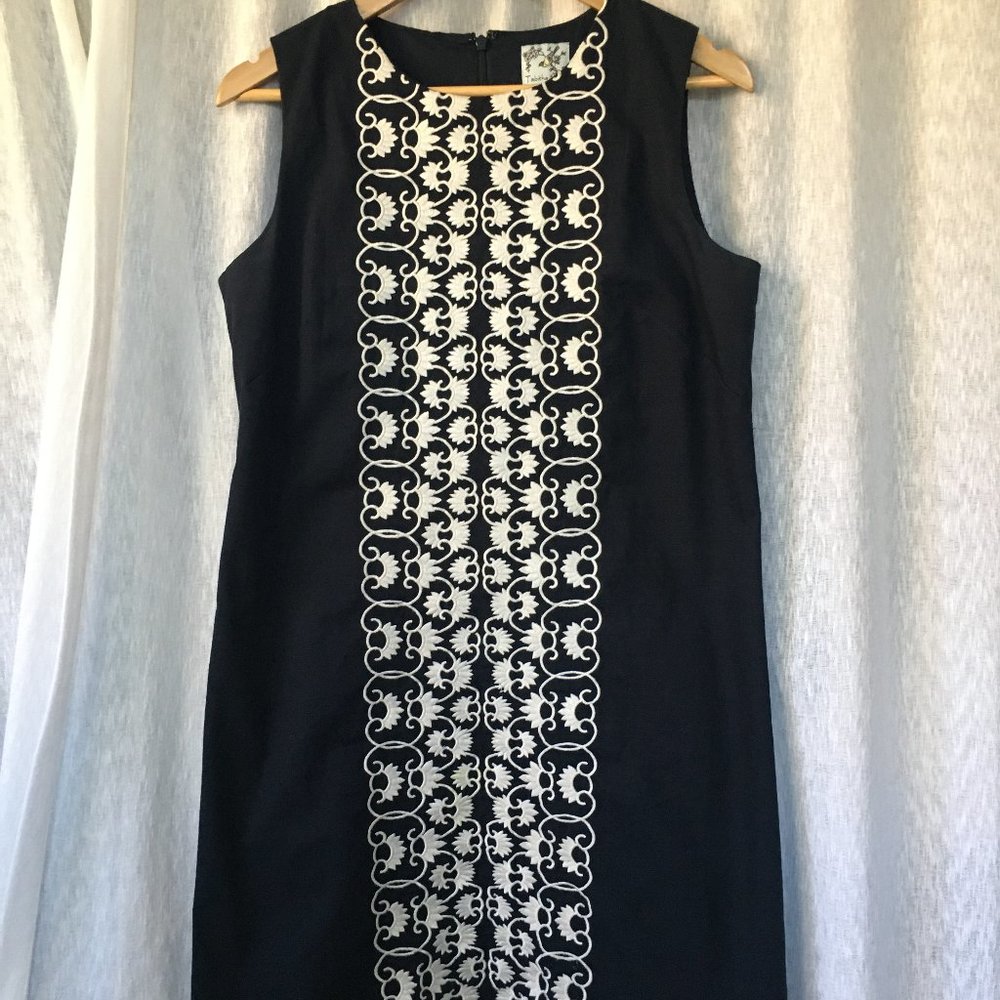 Anthropologie 60s-inspired Embroidered Shift Dress